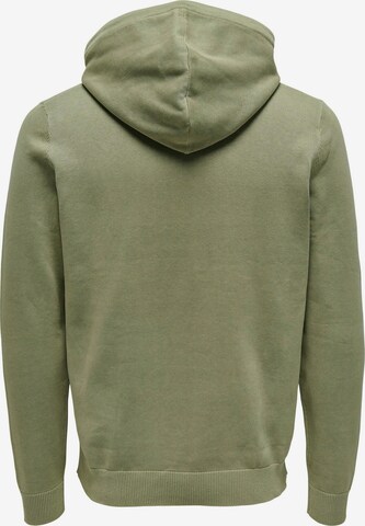 Only & Sons Knit Cardigan in Green