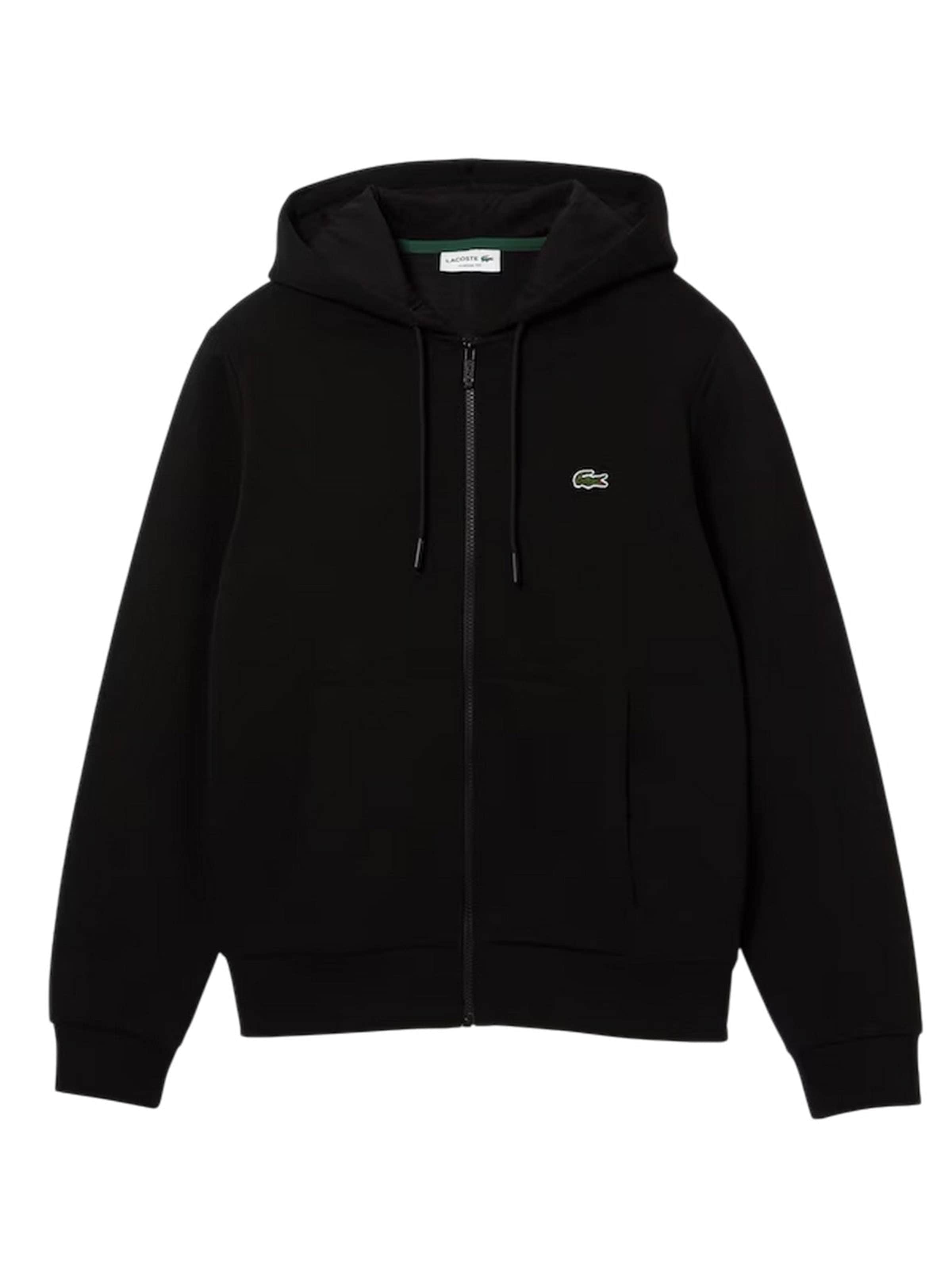 LACOSTE Sweatjacke‌‌‌‌‌‌ in Schwarz: Vorderseite