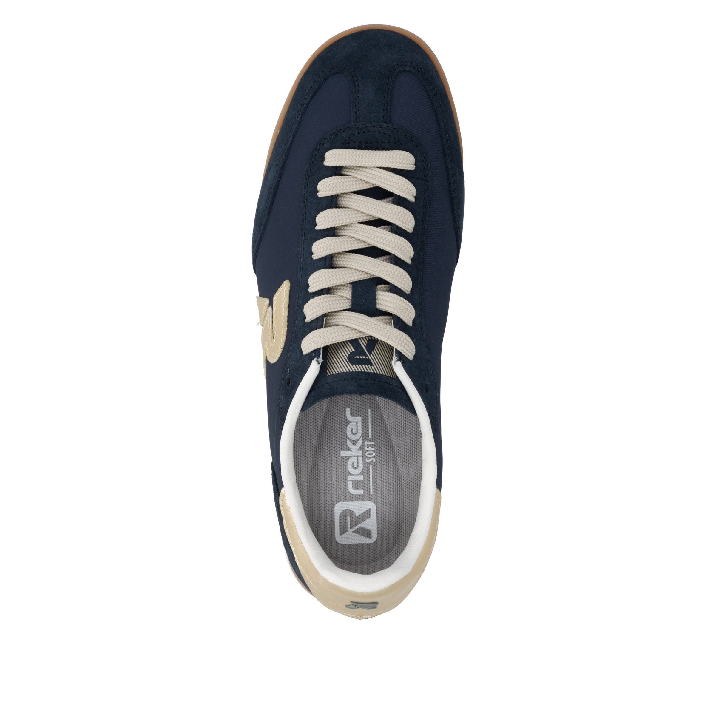 Baskets basses Rieker en bleu