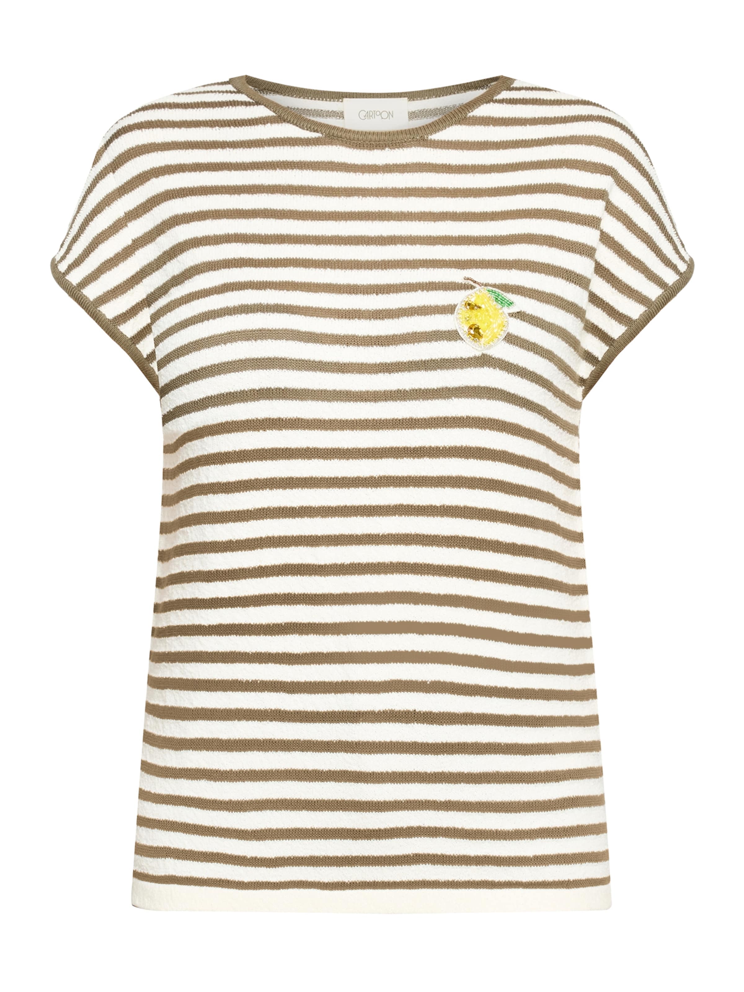 T-shirt Cartoon en blanc : devant