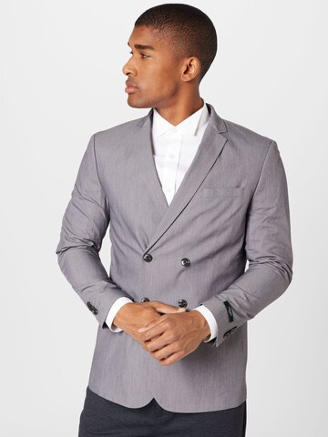 JACK & JONES Slim fit Blazer 'FRANCO' in Grey: front