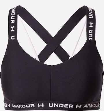 UNDER ARMOUR Bralette Sports Bra in Black: front