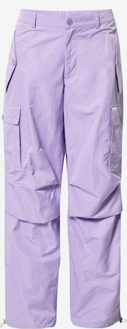 Loosefit Pantalon cargo Oval Square en violet : devant