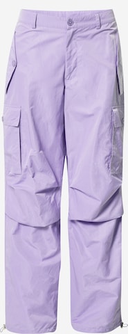 Loosefit Pantaloni cargo di Oval Square in lilla: frontale