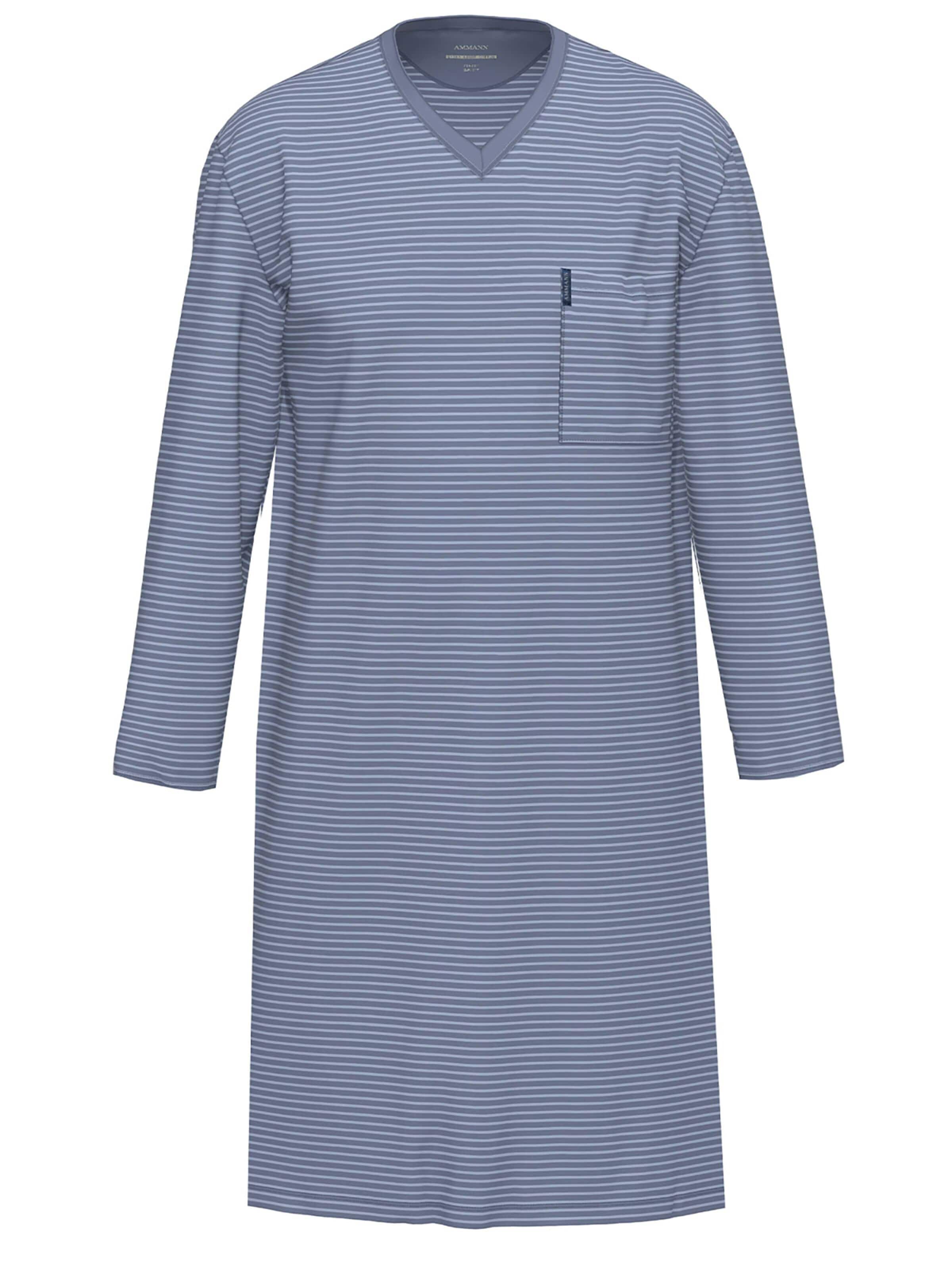 Ammann Short Pajamas 'Nightwear' in Blue: front