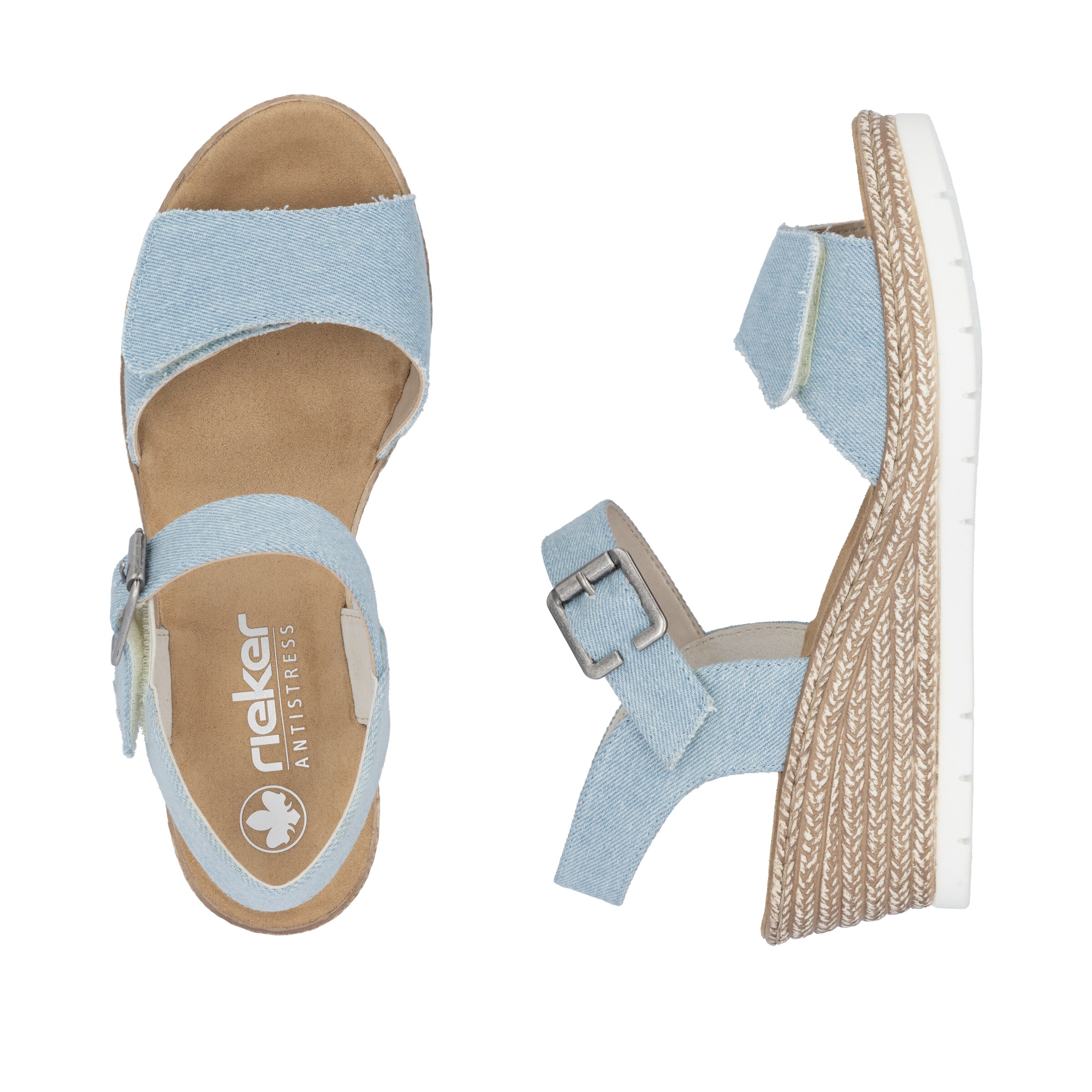 Sandales à lanières Rieker en bleu