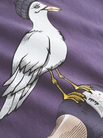 Derbe T-Shirt 'Sturmmöwin' in Lila