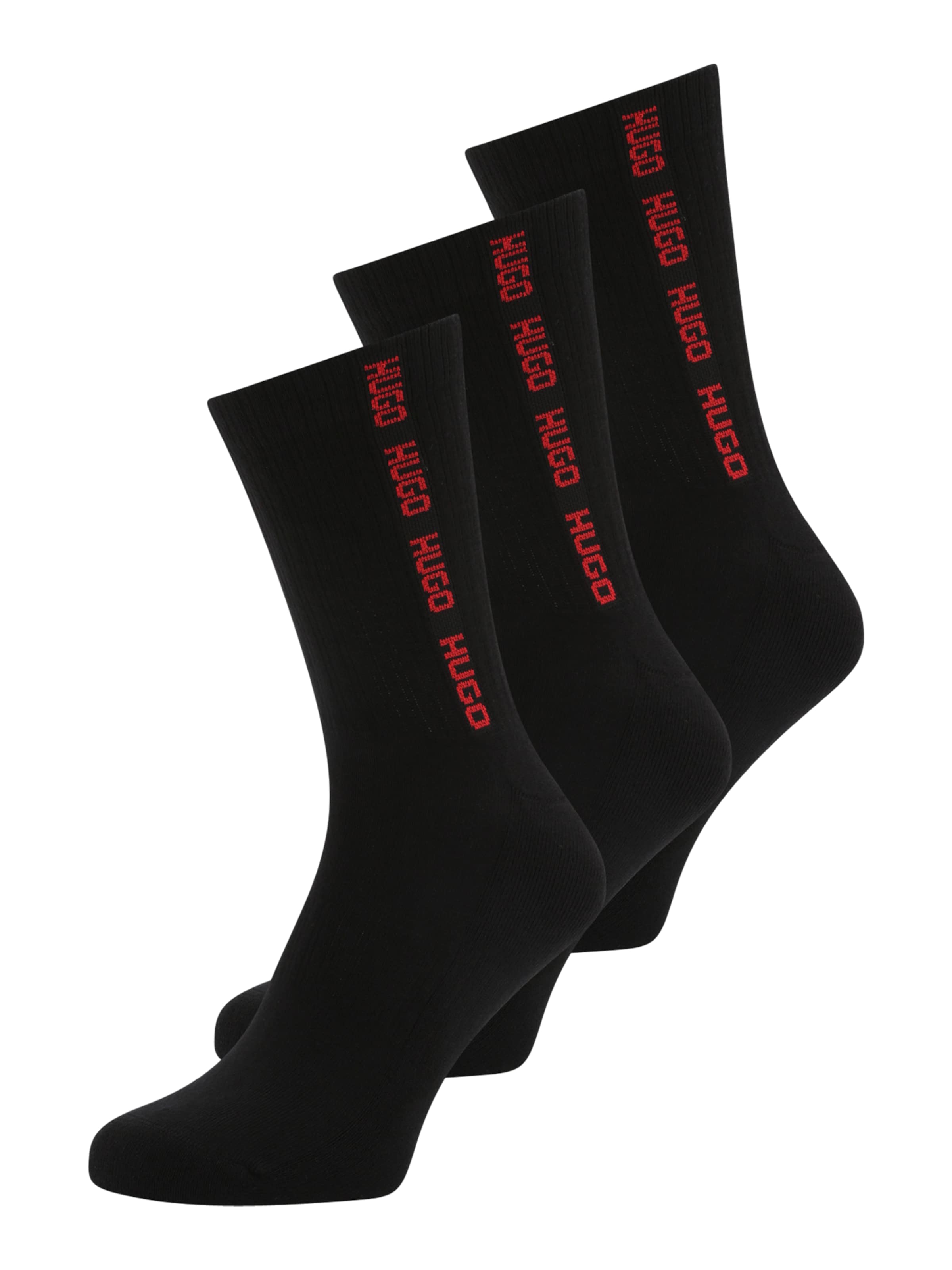 HUGO Κάλτσες σε μαύρο: μπροστά