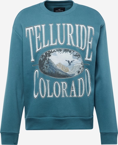 HOLLISTER Sweatshirt i sand / blå / lysegrå / sort, Produktvisning