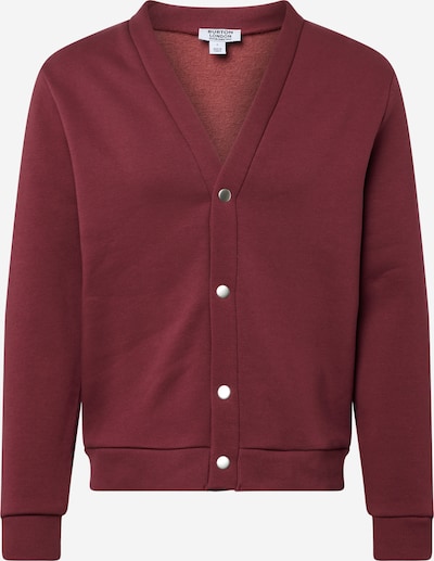 BURTON MENSWEAR LONDON Sweat jacket in Bordeaux, Item view