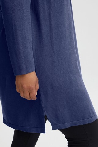 Fransa Curve Gebreide jurk 'Blume' in Blauw
