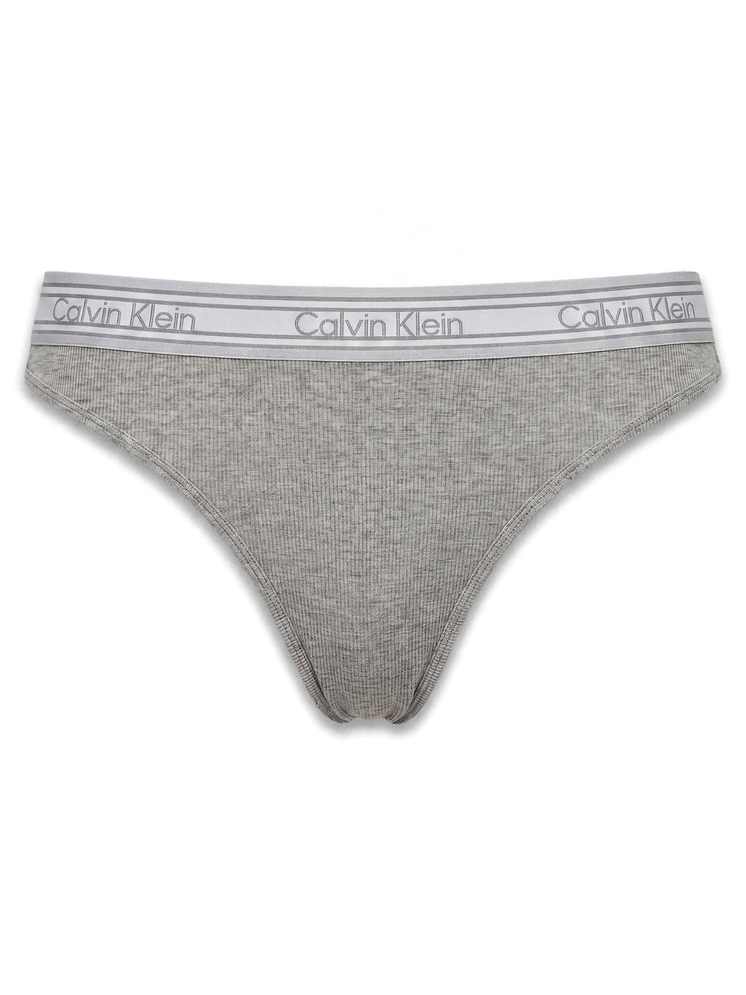 Calvin Klein String in Grijs: voorkant