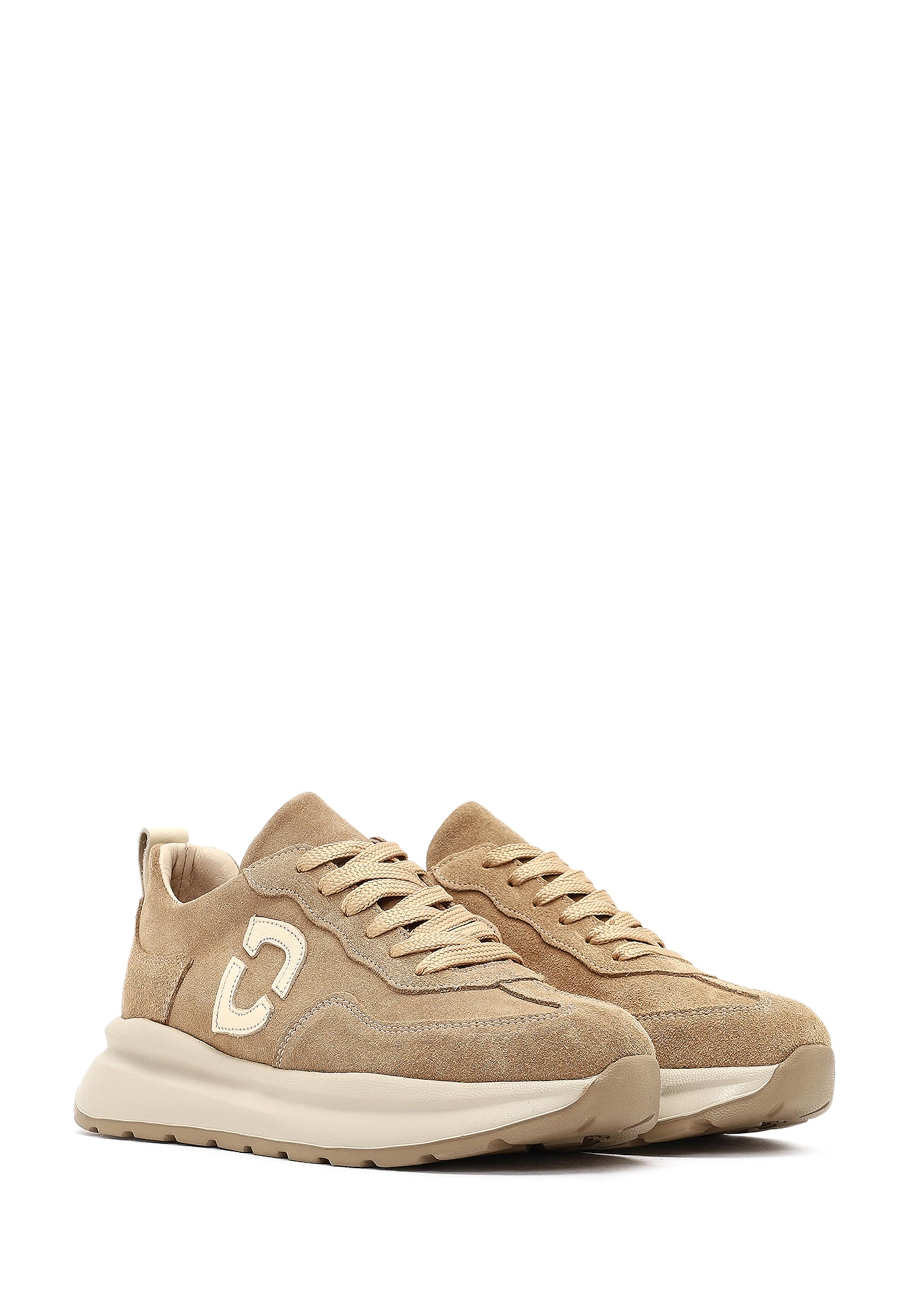 Derimod Platform trainers in Beige
