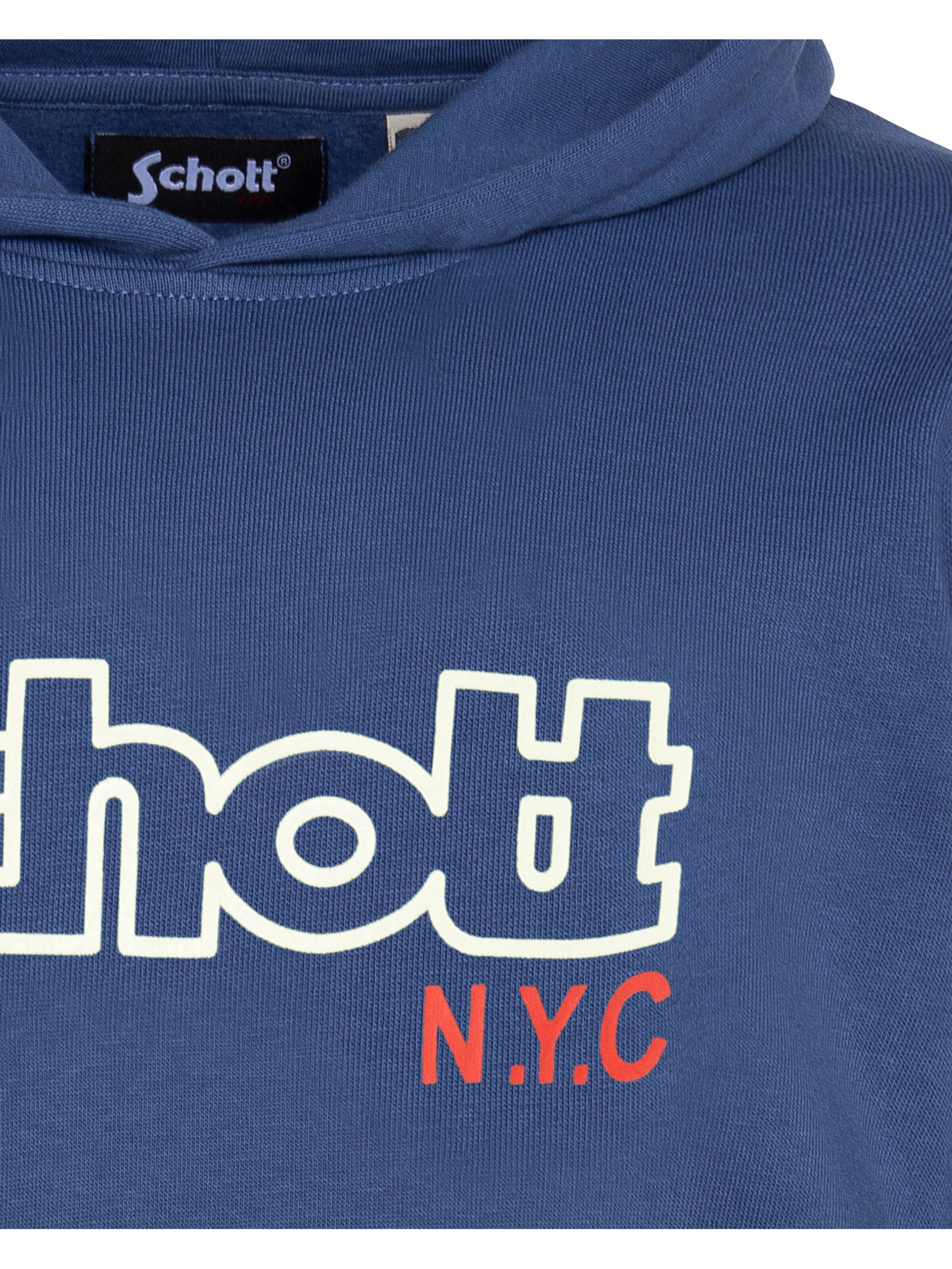 Sweat Schott NYC en bleu