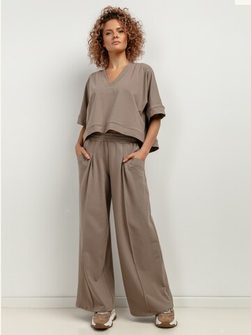 TESSITA Oversizeshirt in Beige