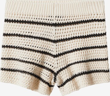 MANGO Regular Shorts in Beige: predná strana