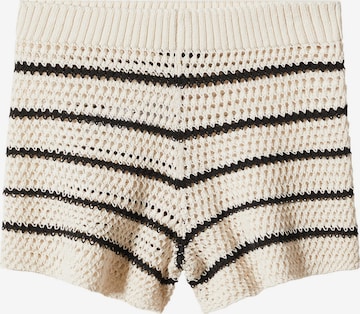 MANGO Regular Shorts in Beige: predná strana