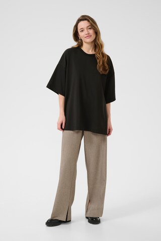 T-shirt oversize 'Jenny' Kaffe en noir