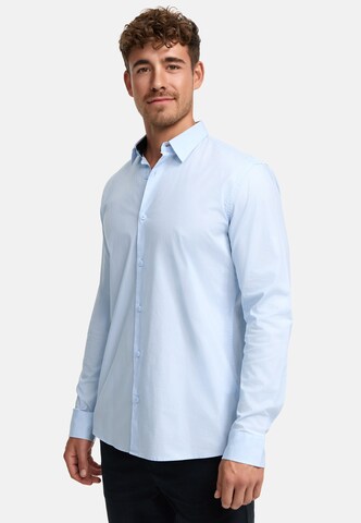 INDICODE JEANS Regular fit Button Up Shirt ' Kamby ' in Blue