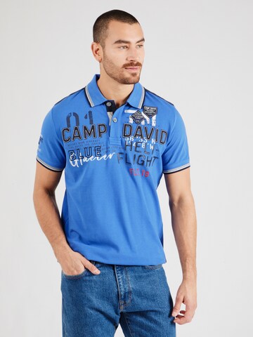 CAMP DAVID Shirt 'Heli Flight' in Blue: front