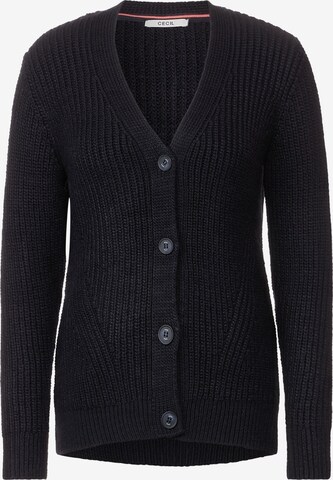 CECIL Knit Cardigan in Blue: front