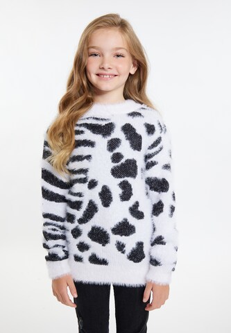 Pullover 'Mimo' di myMo KIDS in bianco: frontale