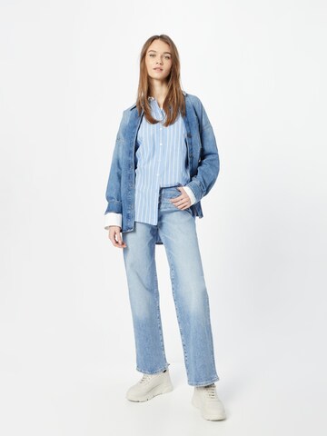 True Religion Wide Leg Jeans in Blau