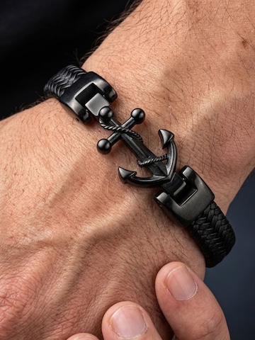 Bracelet 'AHOY MARITIM' UNIQAL en noir