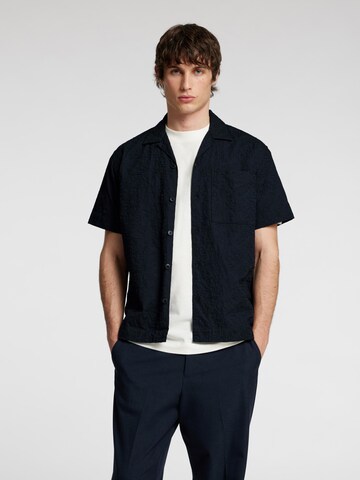 SELECTED Comfort fit Overhemd in Blauw: voorkant