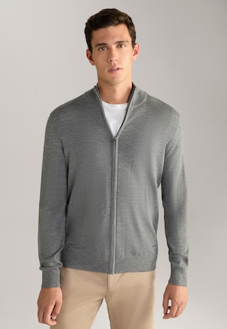 JOOP! Knit cardigan ' Davis ' in Grey: front