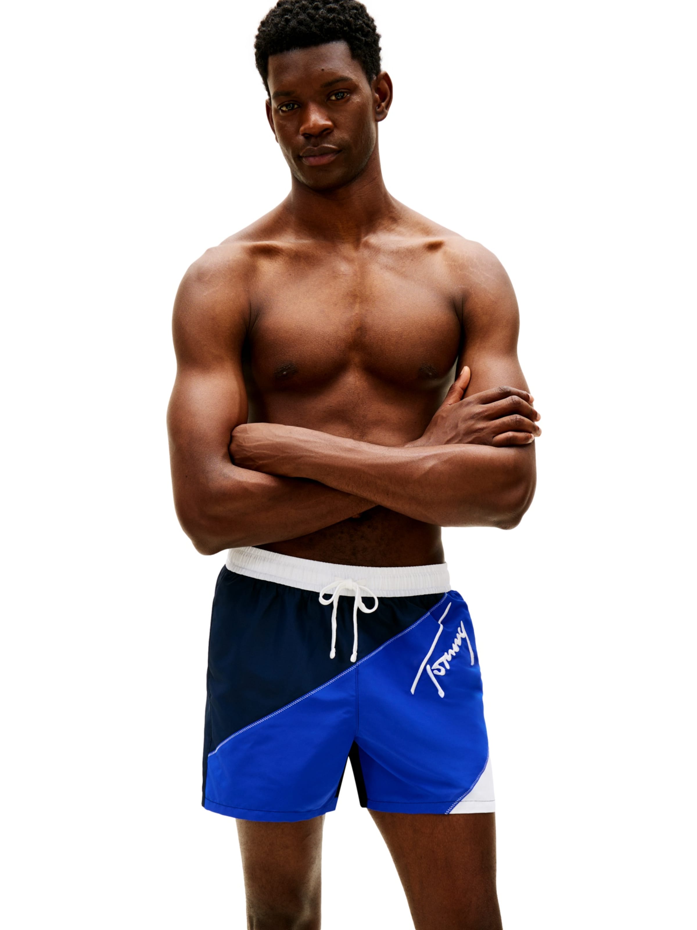 Shorts de bain TOMMY HILFIGER en bleu : devant