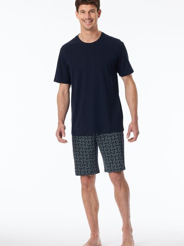 Pyjama court ' Casual Essentials ' SCHIESSER en bleu : devant