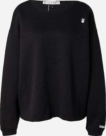 10Days Μπλούζα φούτερ σε μαύρο: μπροστά