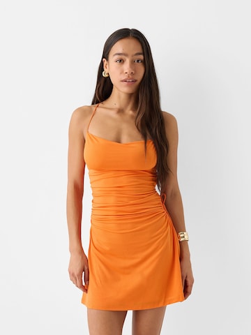 Bershka Dress in Orange: front