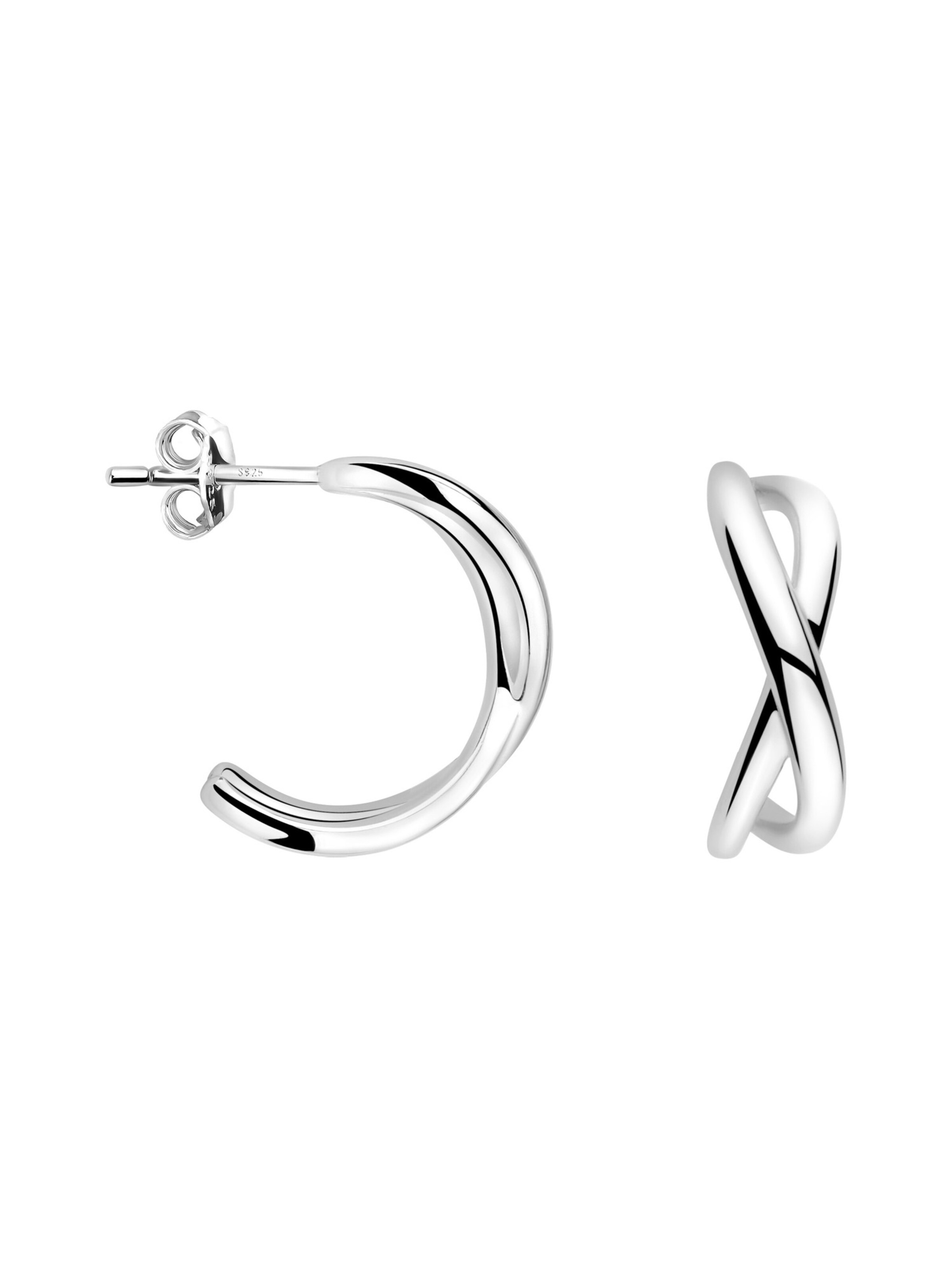 Sofia Milani Ohrringe 'Infinity'‌‌ in Silber: Vorderseite