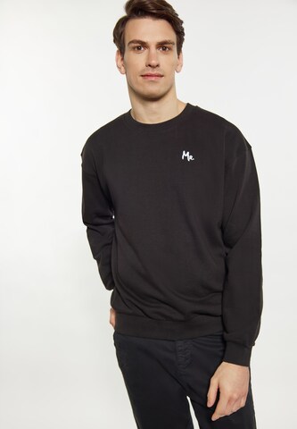 Sweat-shirt MO en noir : devant