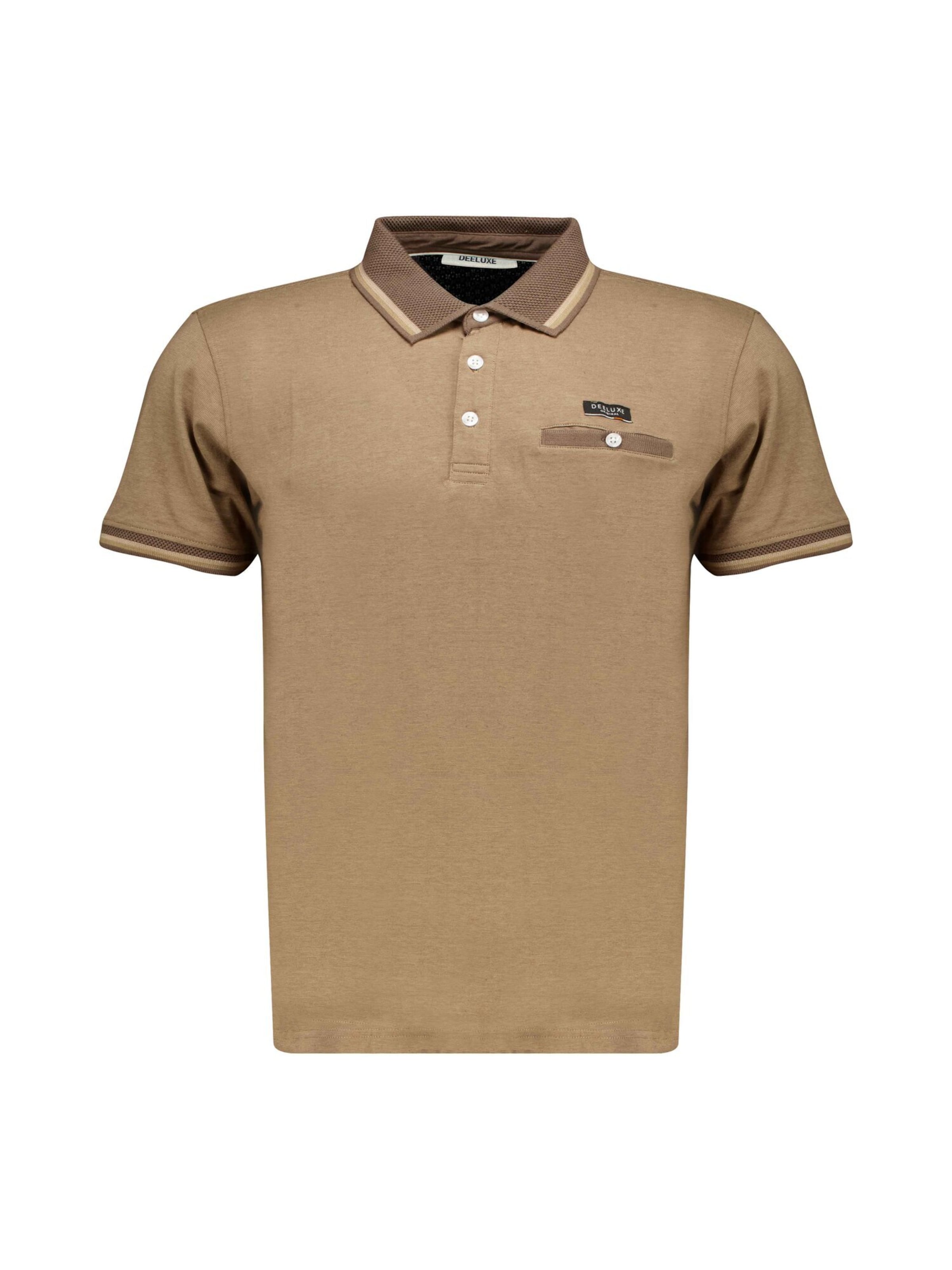 T-Shirt 'Drex' Deeluxe en marron : devant