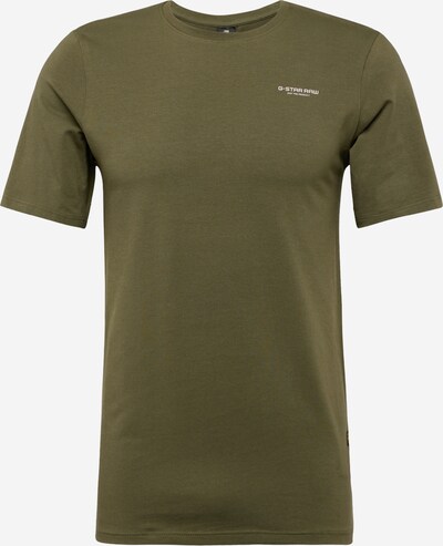 G-Star RAW Shirt in de kleur Lichtgrijs / Olijfgroen, Productweergave