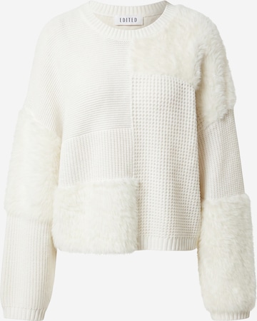 EDITED Sweater 'Cara' in Beige: front