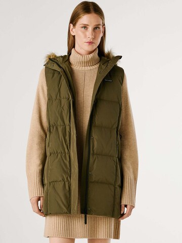 Gilet 'Sarah' Pepe Jeans en vert : devant