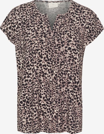 Camicia da donna 'Charlotte' di Kaffe in marrone: frontale