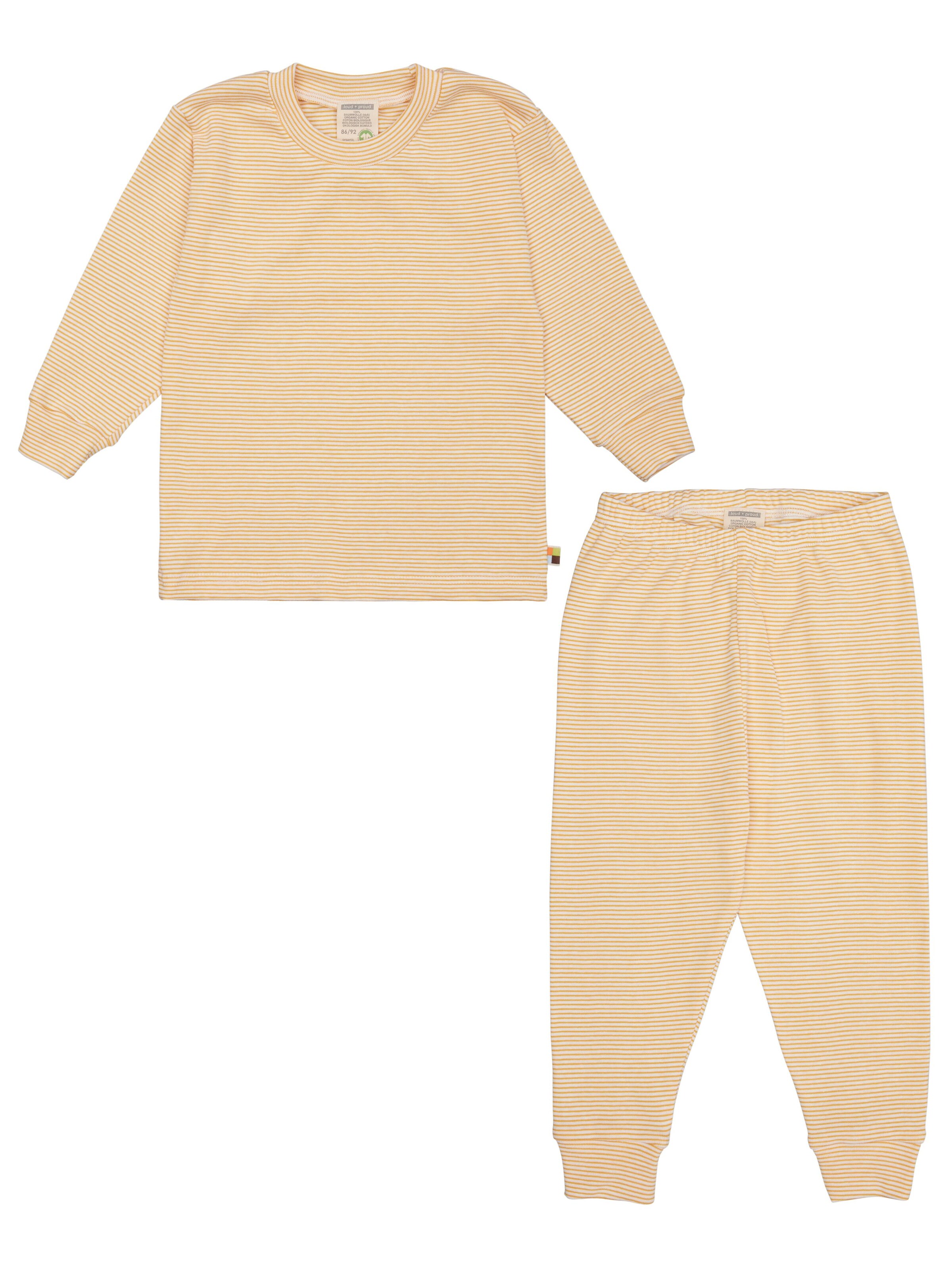 loud + proud Pajamas in Yellow: front