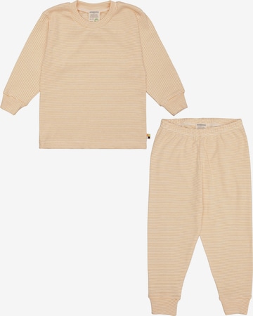 loud + proud Schlafanzug in Gelb: Vorderseite