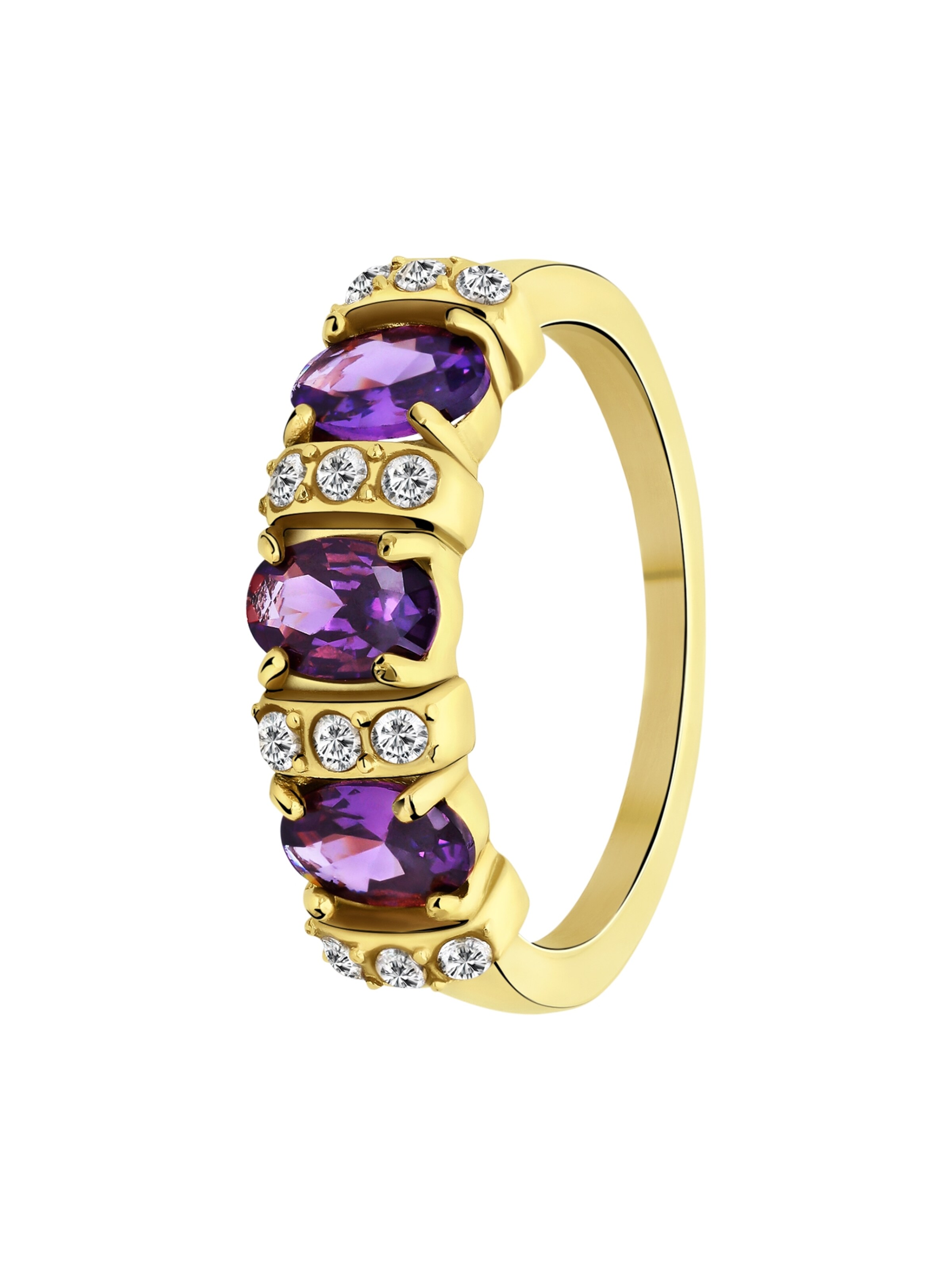 Lucardi Ring in Gold: Vorderseite