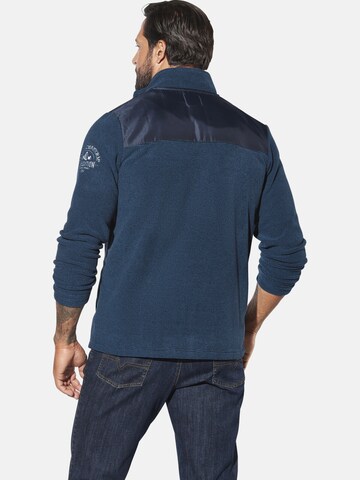 Jan Vanderstorm Gebreid vest 'Jorvik' in Blauw