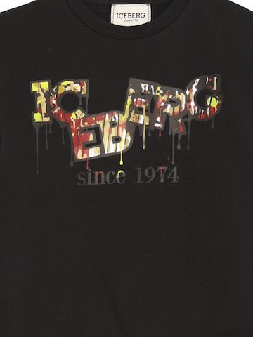 ICEBERGS Sweatshirt 'IC3 GRAFFITI' in Schwarz