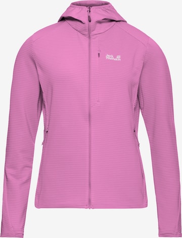 JACK WOLFSKIN Funktionsfleecejacke 'Litestride' in Lila: Vorderseite