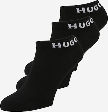 HUGO Red Socks in Black: front