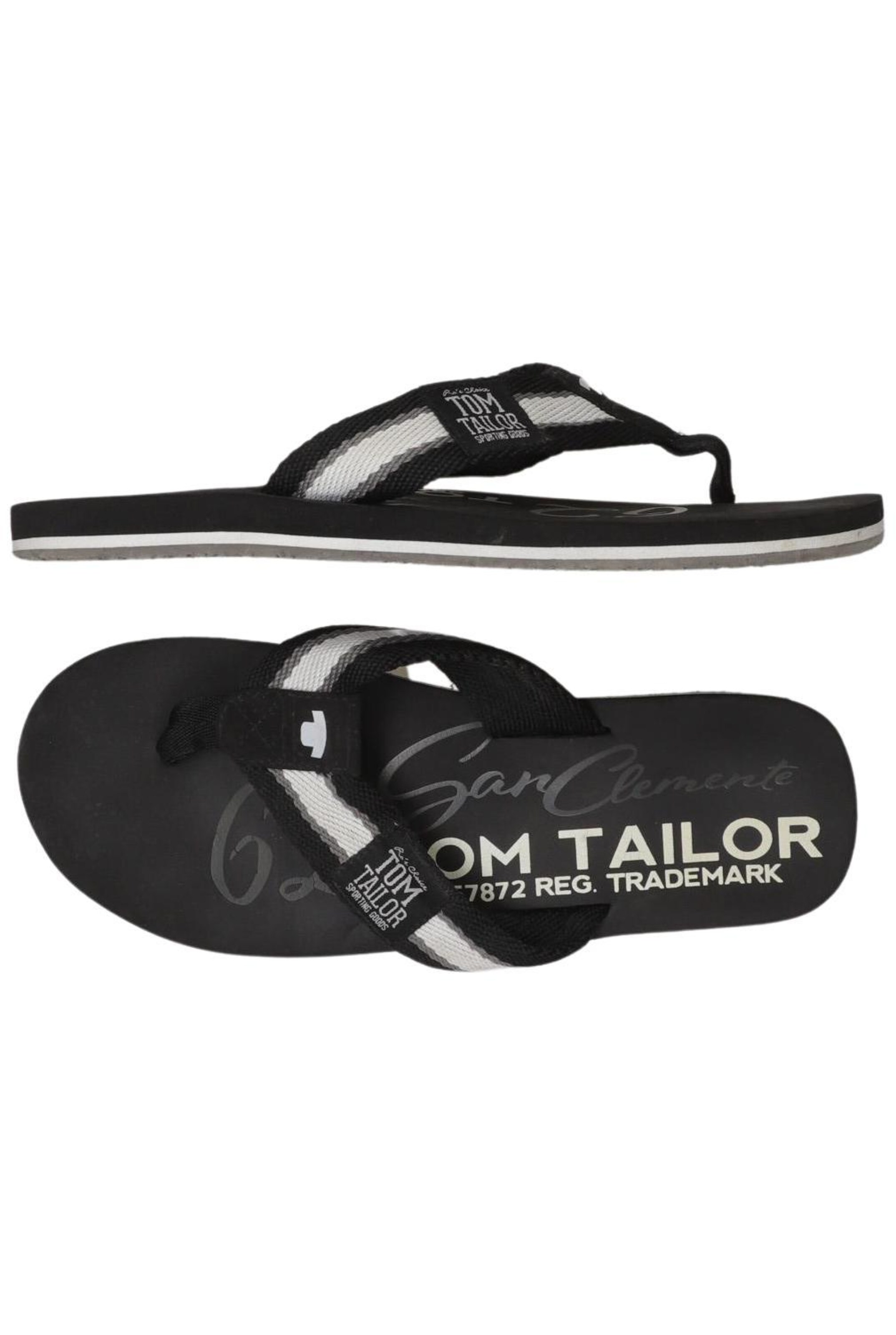 TOM TAILOR Sandals & Slippers in 42 in Black: front