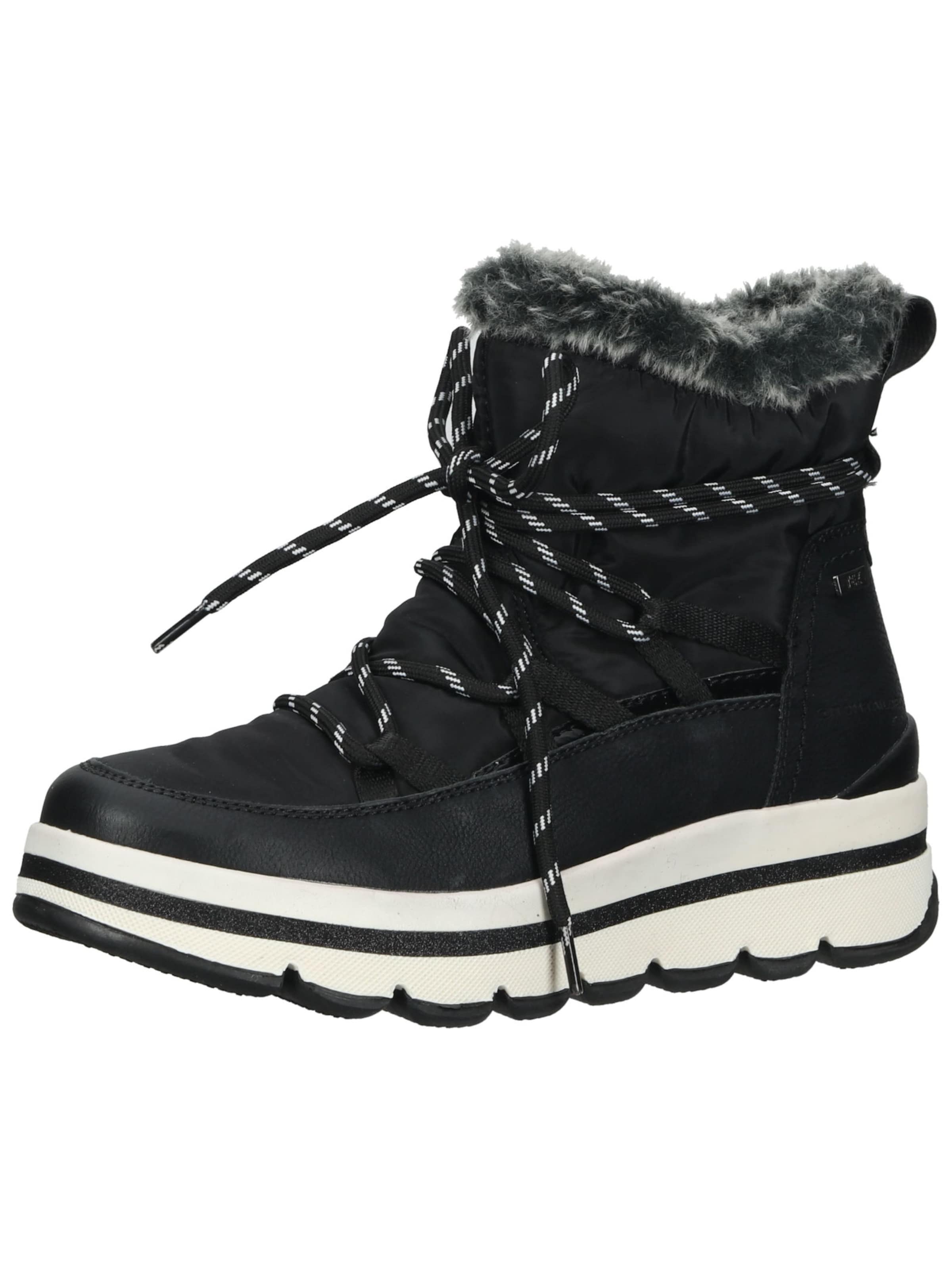 TOM TAILOR Snowboots in Schwarz: Vorderseite